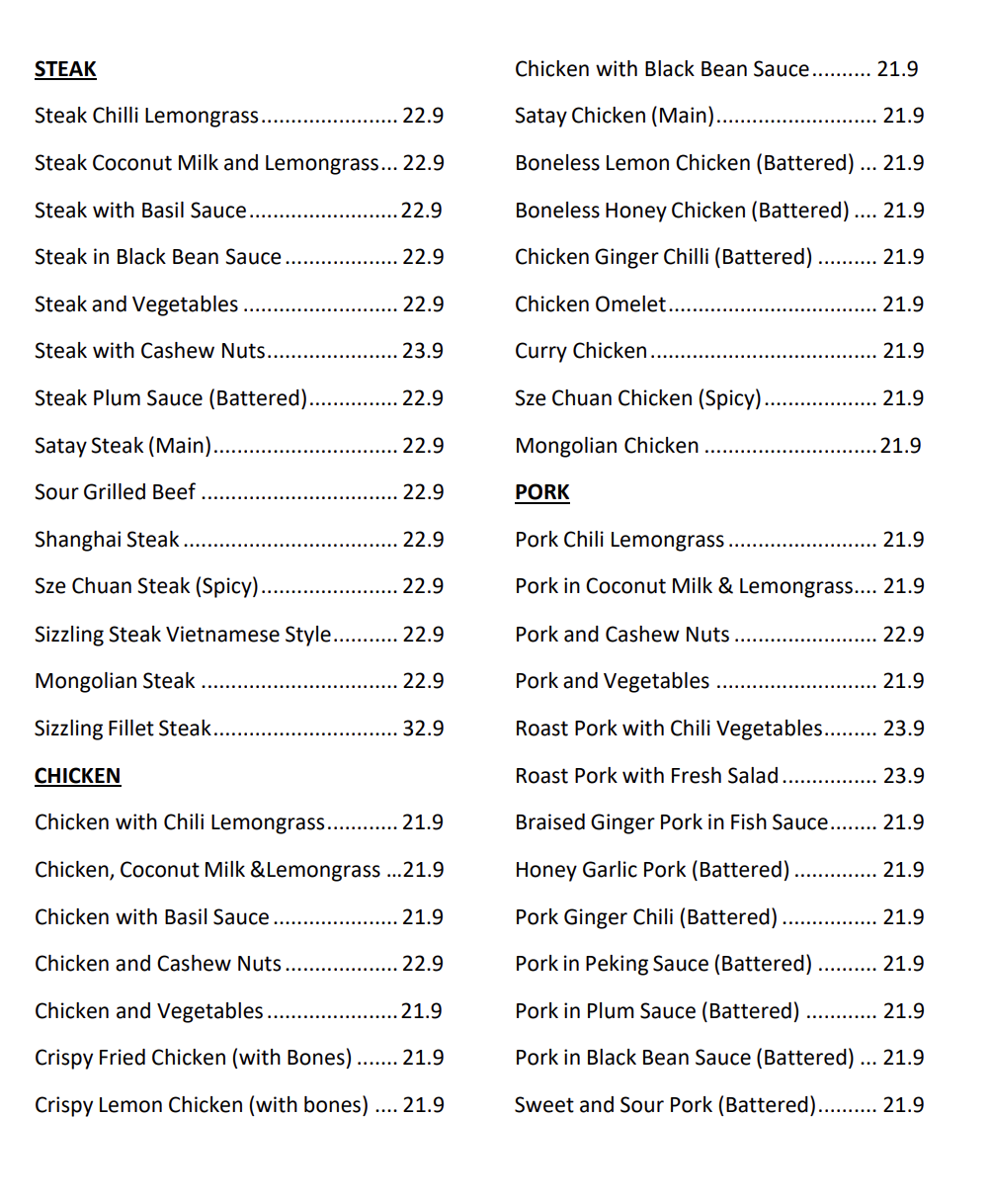 Menu page 2