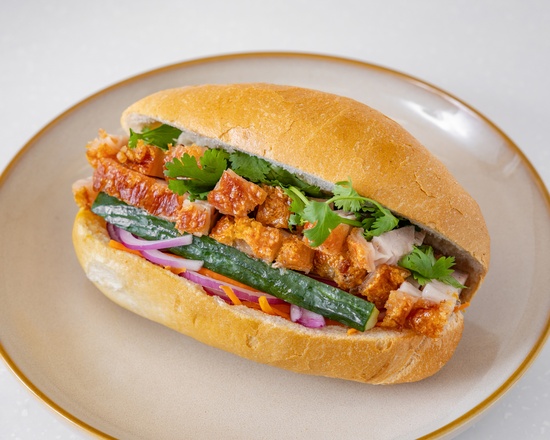 Roast Pork Crackling Bánh Mì