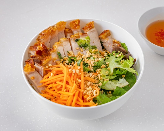 Roast Pork Crackling Noodle Bowl